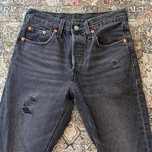 Levis 501 skinny jeans sz 25 black